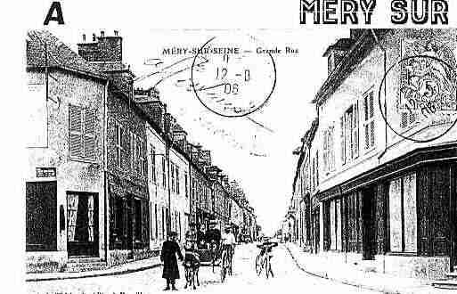 Ville de MERYSURSEINE Carte postale ancienne
