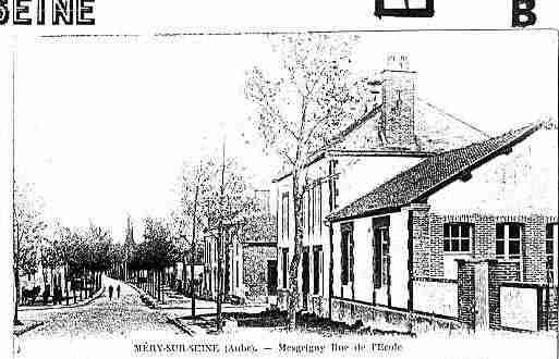 Ville de MERYSURSEINE Carte postale ancienne