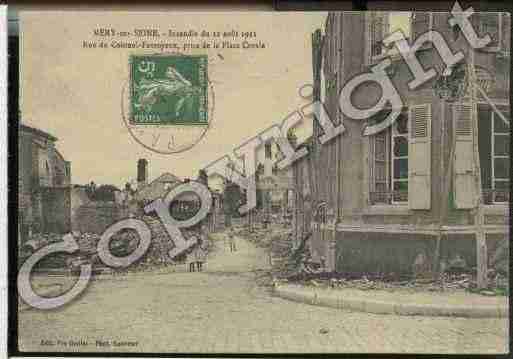 Ville de MERYSURSEINE Carte postale ancienne