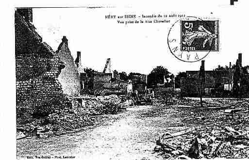 Ville de MERYSURSEINE Carte postale ancienne