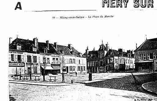 Ville de MERYSURSEINE Carte postale ancienne