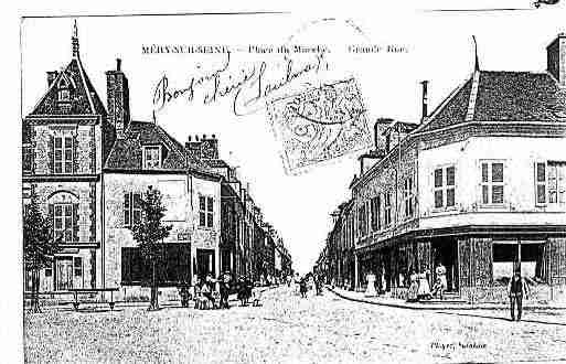 Ville de MERYSURSEINE Carte postale ancienne