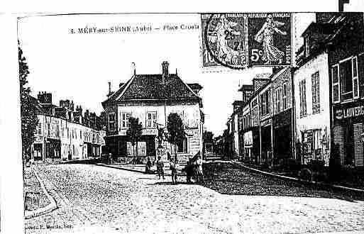 Ville de MERYSURSEINE Carte postale ancienne