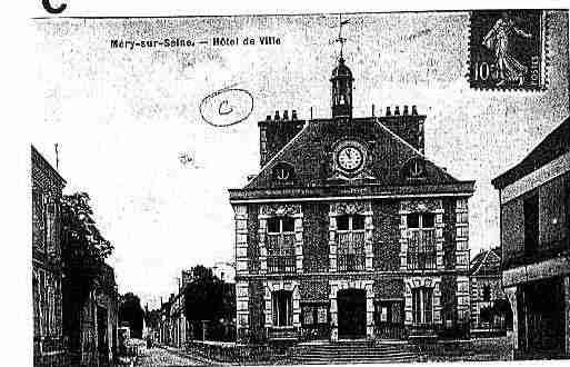 Ville de MERYSURSEINE Carte postale ancienne