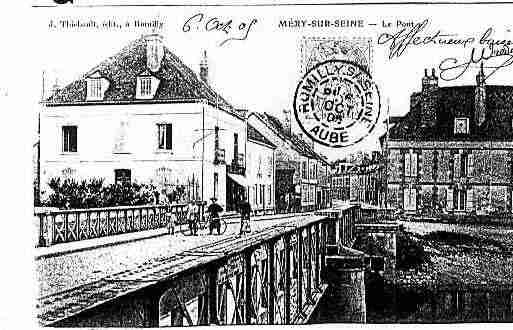 Ville de MERYSURSEINE Carte postale ancienne