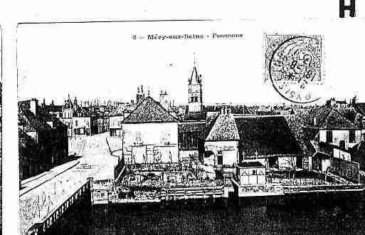 Ville de MERYSURSEINE Carte postale ancienne