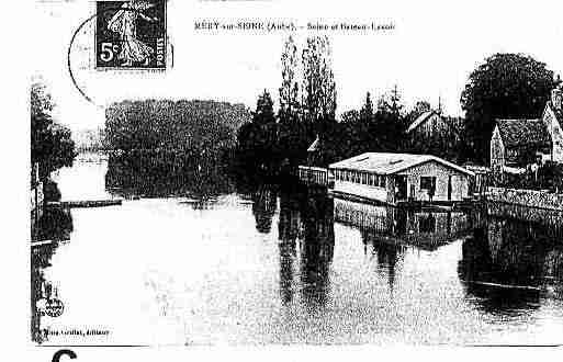 Ville de MERYSURSEINE Carte postale ancienne