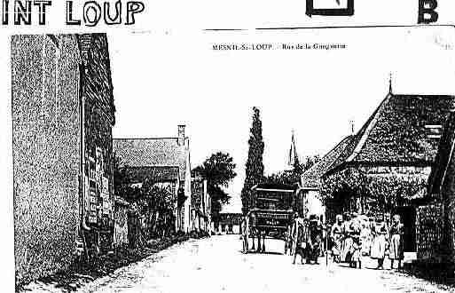 Ville de MESNILSAINTLOUP Carte postale ancienne