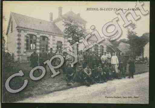 Ville de MESNILSAINTLOUP Carte postale ancienne