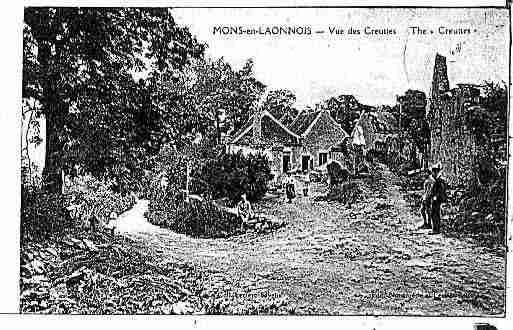 Ville de MONSENLAONNOIS Carte postale ancienne