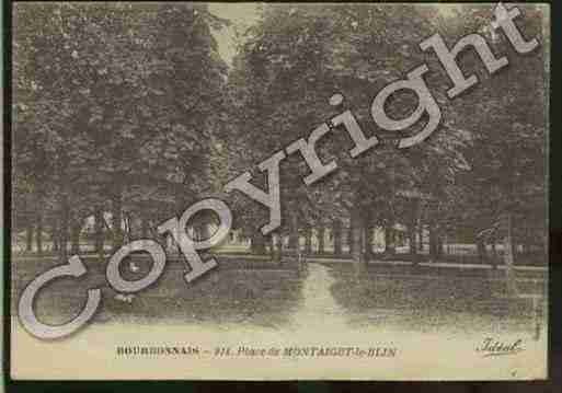 Ville de MONTAIGULEBLIN Carte postale ancienne