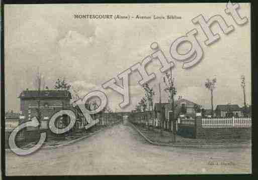 Ville de MONTESCOURTLIZEROLLES Carte postale ancienne Ville de MONTESCOURTLIZEROLLES Carte postale ancienne