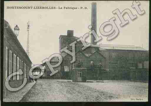 Ville de MONTESCOURTLIZEROLLES Carte postale ancienne