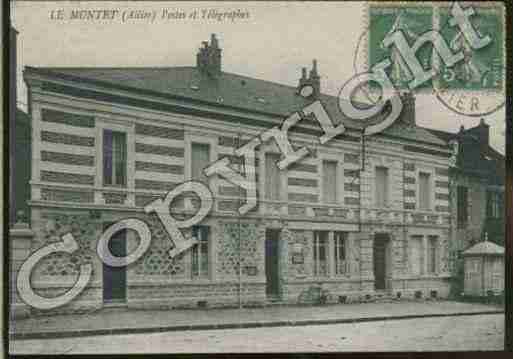 Ville de MONTET(LE) Carte postale ancienne