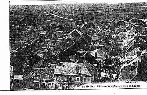 Ville de MONTET(LE) Carte postale ancienne