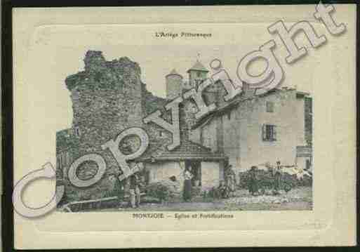 Ville de MONTJOIEENCOUSERANS Carte postale ancienne