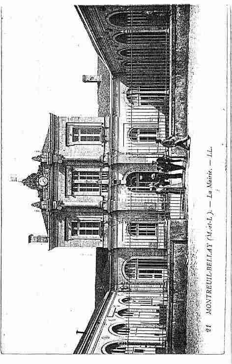 Ville de MONTREUILBELLAY Carte postale ancienne