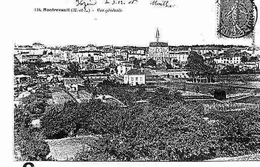 Ville de MONTREVAULT Carte postale ancienne