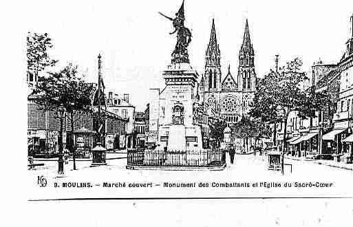 Ville de MOULINS Carte postale ancienne