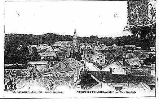 Ville de NEUFCHATELSURAISNE Carte postale ancienne