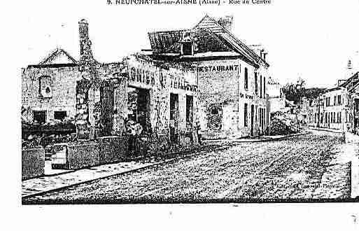 Ville de NEUFCHATELSURAISNE Carte postale ancienne
