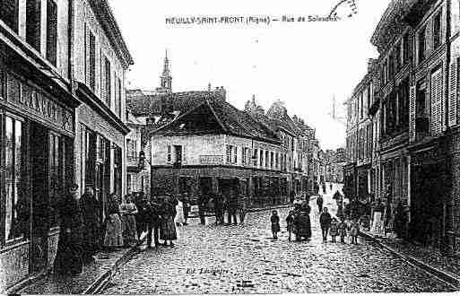 Ville de NEUILLYSAINTFRONT Carte postale ancienne