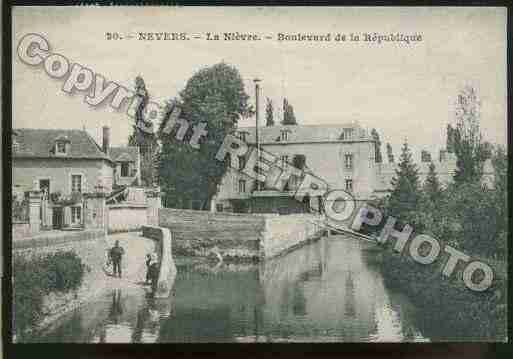 Ville de NEVERS Carte postale ancienne