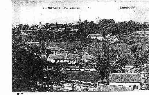 Ville de NOYANT Carte postale ancienne