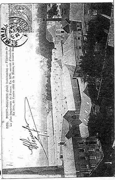Ville de NOYERSPONTMAUGIS Carte postale ancienne