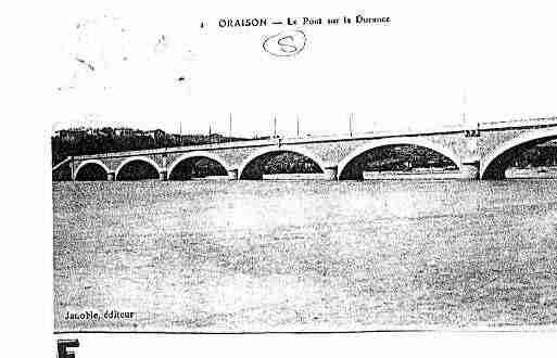 Ville de ORAISON Carte postale ancienne