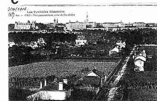 Ville de PAU Carte postale ancienne