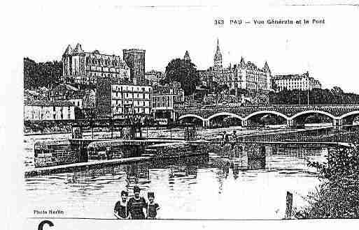 Ville de PAU Carte postale ancienne