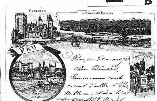 Ville de PAU Carte postale ancienne