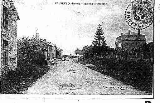 Ville de PAUVRES Carte postale ancienne