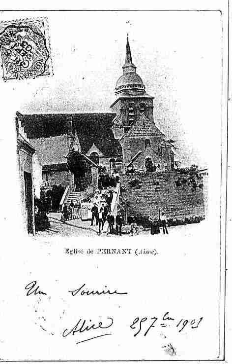 Ville de PERNANT Carte postale ancienne Ville de PERNANT Carte postale ancienne