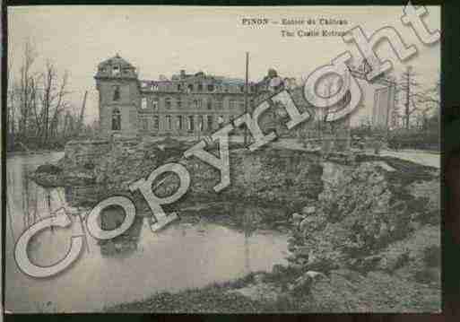 Ville de PINON Carte postale ancienne