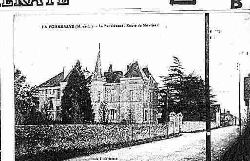 Ville de POMMERAYE(LA) Carte postale ancienne