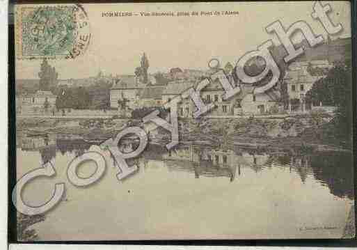 Ville de POMMIERS Carte postale ancienne