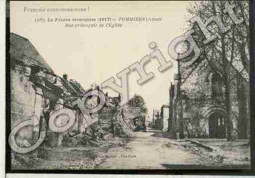 Ville de POMMIERS Carte postale ancienne