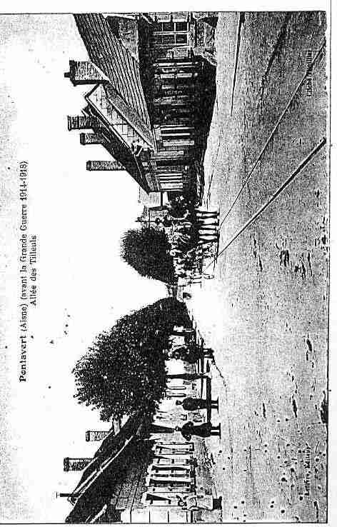 Ville de PONTAVERT Carte postale ancienne