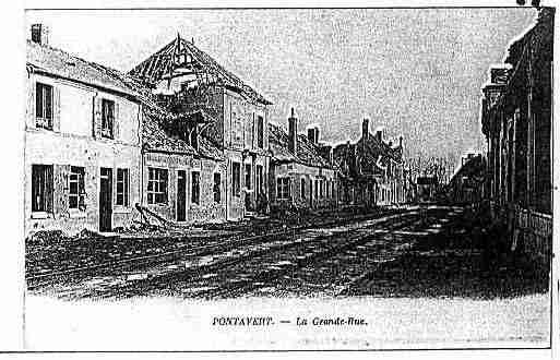 Ville de PONTAVERT Carte postale ancienne