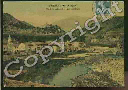 Ville de PONTDELABEAUME Carte postale ancienne