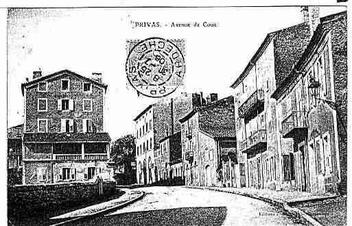 Ville de PRIVAS Carte postale ancienne