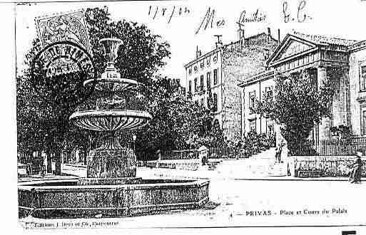 Ville de PRIVAS Carte postale ancienne