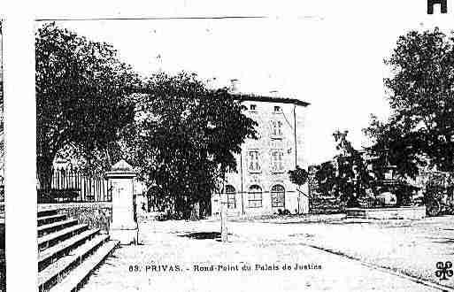 Ville de PRIVAS Carte postale ancienne