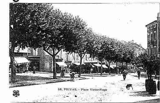 Ville de PRIVAS Carte postale ancienne