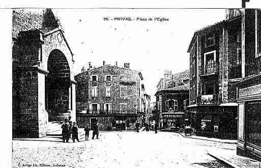 Ville de PRIVAS Carte postale ancienne