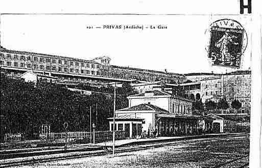 Ville de PRIVAS Carte postale ancienne