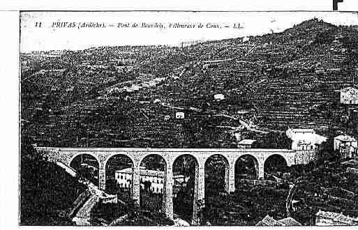 Ville de PRIVAS Carte postale ancienne