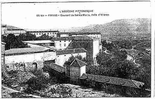 Ville de PRIVAS Carte postale ancienne